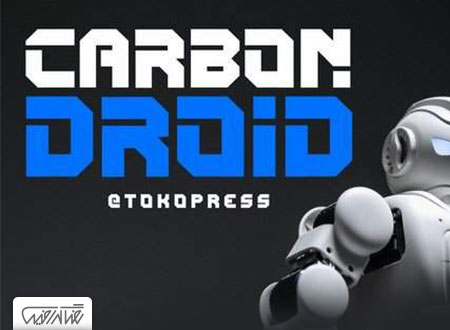 فونت انگلیسی هوشمند کربن - CARBON DROID Techno Font